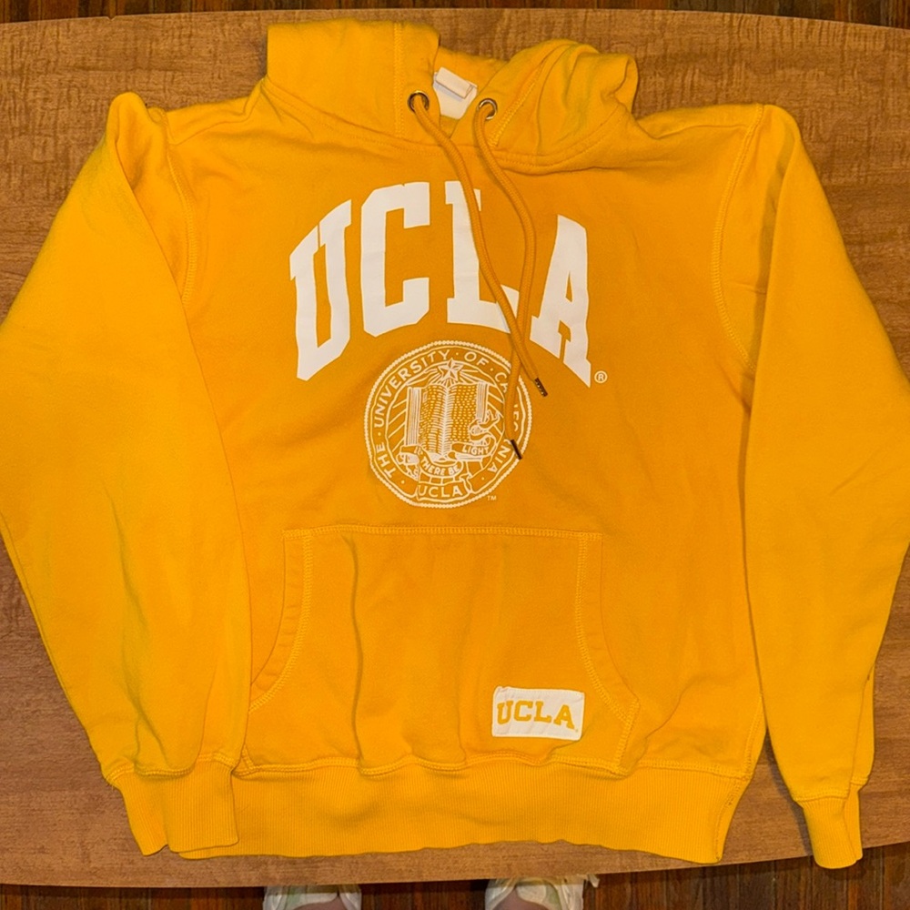 h&m yellow UCLA hoodie